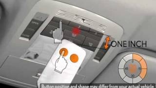 Lexus Garage Door Opener 20102011 Quick Guide [upl. by Ahcorb]