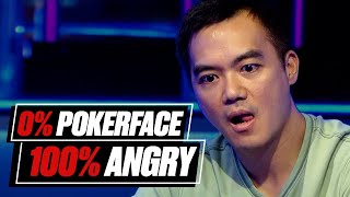 0 Pokerface 100 Angry Moments ♠️ PokerStars [upl. by Balduin326]