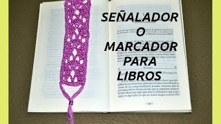 Como tejer un SEÑALADOR o Marcador para libros en tejido crochet o ganchillo Moda a Crochet [upl. by Sidoon946]