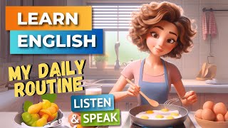 My Daily Routine  Improve Your English  English Listening Skills  Speaking Skills [upl. by Anilatak]