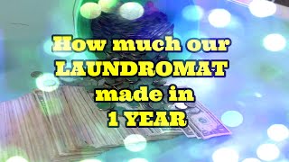 HOW MUCH MONEY OUR LAUNDROMAT MADE IN 1 YEAR [upl. by Tocs]