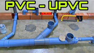 Como instalar o colocar tuberías en un baño  Plomería  PVC  UPVC [upl. by Nnyltak657]