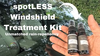 spotLESS Windshield Treatment Kit  unmatched rainrepellency [upl. by Monica]