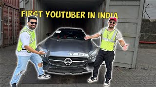 First YouTuber to get a car from DUBAI to INDIA 😍🇮🇳  Aate hi police ne swagat kiya mumbai me🤧 [upl. by Lezirg]