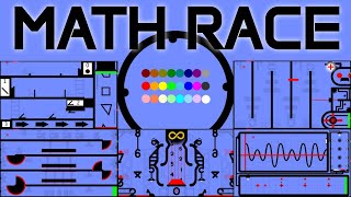 24 Marble Race EP 55 Math Race by Algodoo [upl. by Pacificas]