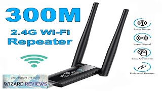 24G 300Mbps Wireless USB WiFi Repeater Extender WiFi Signal Amplifier Booster Long Review [upl. by Neema124]