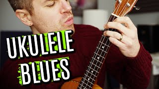 Learn This Awesome Fingerstyle BLUES on UKULELE [upl. by Nylle]