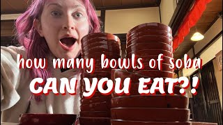 Japan’s most EPIC NOODLE CHALLENGE  Wanko Soba [upl. by Esau]