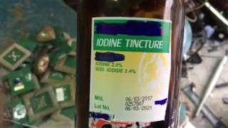 gold recovery Iodine tincture [upl. by Geehan]