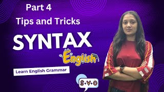 Syntax  Learn English Grammar  Lucent English Grammar Book  Chapter 1  Tips and Tricks  Rules [upl. by Lusa]