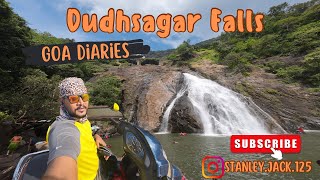 Dudhsagar water fall complete tour guide in tamil  Goa Diaries How reach and entry cost latest [upl. by Elleynod]