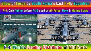 Show of Force by South Korea’s Last F4E Squadron Worlds Leading Distributor of MiG Parts [upl. by Rouvin]