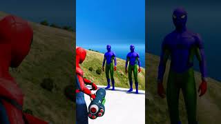 GTA 5 Epic Water Ragdolls RED SPIDERMAN VS RED MINION SpiderMan Jumps amp Funny Failsgtav [upl. by Oremo167]