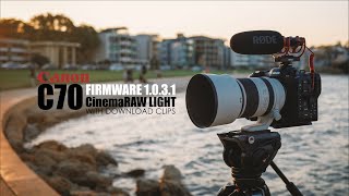 Canon C70 12Bit CinemaRAW Light 4K Video Test With RAW clips download [upl. by Nyrrat163]