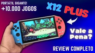 REVIEW X12 PLUS  CONSOLE PORTÁTIL GIGANTE da ALIEXPRESS e SHOPEE  VALE a PENA [upl. by Leola]