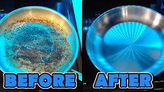 How To Clean Stainless Steel Pans 4 Different Ways  Fast And Easy With Barkeepers Friend [upl. by Annawd]