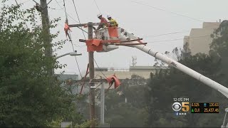 PGampE Crews Replace Power Poles In Berkeley Hills [upl. by Levon]