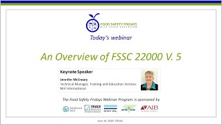 An Overview of FSSC 22000 V 5 [upl. by Hutner]