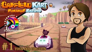 Tous les circuits  REDIFF LIVE Garfield Kart Furious Racing 1 [upl. by Ecyarg]