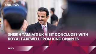 Sheikh Tamims UK visit concludes with royal farewell from King Charles [upl. by Effy74]