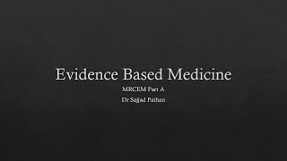 MRCEM FAST FACTS Evidence Based Medicine FRCEM EmergencyMedicine EM MRCEM FRCEMPrimary [upl. by Anilatsyrc]