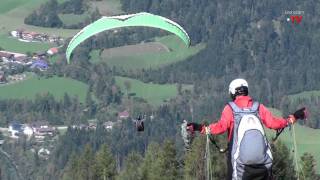 Gleitschirmfliegen in Kössen  Tirol [upl. by Medorra]