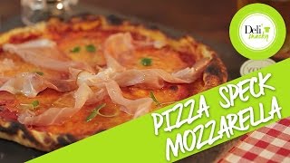 Recette Pizza à LItalienne Speck Mozzarella [upl. by Hajed72]