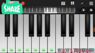 Qarara Rasha pashto song  in piano easy tutorial [upl. by Laws515]