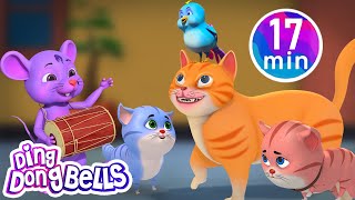 Meow meow cartoon songs 🐱🐈  More Hindi amp Hindi Rhymes for Children  Ding Dong Bells [upl. by Gnuhp]