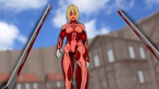 Aot female titan [upl. by Haberman]