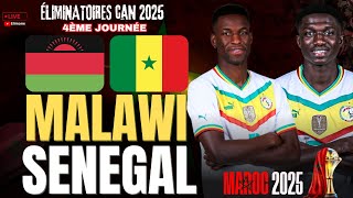 🔴LIVE MALAWI  SÉNÉGAL  LES LIONS VALIDENT LEUR TICKET POUR LA CAN QUALIF CAN 2025  EN DIRECT [upl. by Attenwahs]