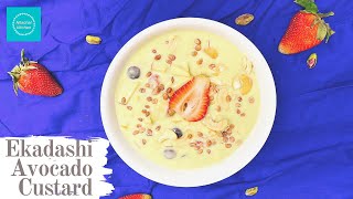 Instant Avocado Custard  Quick and Healthy  Ekadashi Custard recipe  Nilachal Kitchen [upl. by Havelock325]