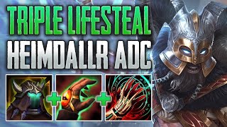 TRIPLE LIFESTEAL OP Heimdallr ADC Gameplay SMITE Ranked Conquest [upl. by Jessey]