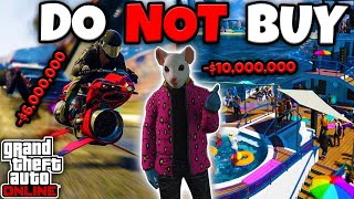 TOP 10 WORST Purchases You Should NEVER Make in GTA Online 2024 [upl. by Eilsehc383]