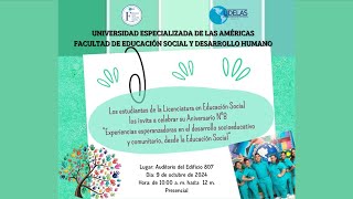 Octavo Aniversario de la Licenciatura en Educación Social  FESH [upl. by Alysia]