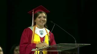 Valedictorian Shares Gospel During Graduation Speech [upl. by Yemarej]