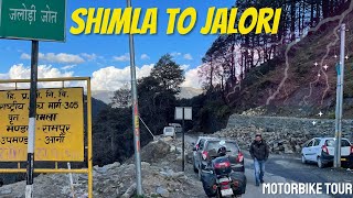 RIDE TO JALORI PASS  A MOTOVLOG FROM SHIMLA TO JALORI [upl. by Carlie]