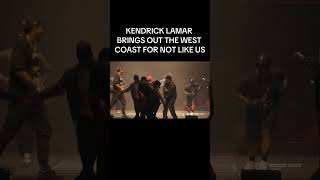 Kendrick Lamar brings out Russell Westbrook DeMar DeRozan and the whole West Coast on stage [upl. by Maice354]