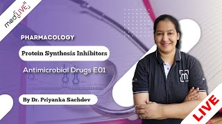 Antimicrobial Drugs E01Mastery  Protein Synthesis Inhibitors Pharmacology by Priyanka Sachdev [upl. by Hoj]