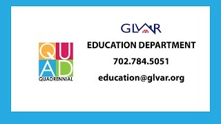 GLVAR Education Department Quadrennial Requirements [upl. by Ursuline]