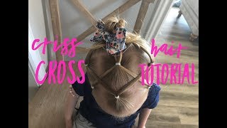 30 Min Hairstyle Using Crochet Hair  Criss Cross Hairstyle [upl. by Anear874]