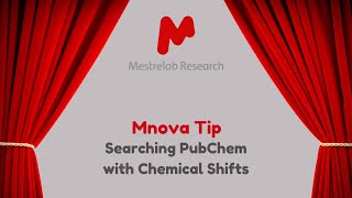 Mnova Tip 15  Searching PubChem with Chemical Shifts [upl. by Anauqat122]