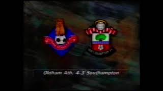 1993 05 08 EPL Relegation Battler Arsenal v Crystal Palace Oldham Athletic v Southampton [upl. by Lesoj621]