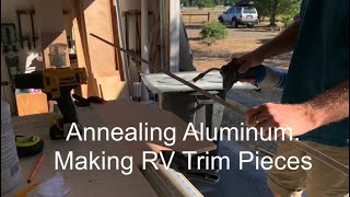 Truck Camper Interior Remodel Heat Bending Aluminum Trim and New Flooring [upl. by Afira]