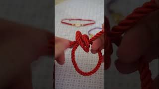 asansörlü bileklik yapımı  sliding knot bracelet adjustable barrel knot diy shortsfeed [upl. by Anitniuq285]