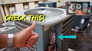 Central AC Compressor Wont Start UpStuckMomentary Hum [upl. by Arimak637]