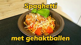 Spaghetti met gehaktballen  Kookavonturiers  Recept [upl. by Alene]