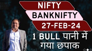 Nifty Prediction and Bank Nifty Analysis for Tuesday  27 February 24  Bank NIFTY Tomorrow [upl. by Audry]