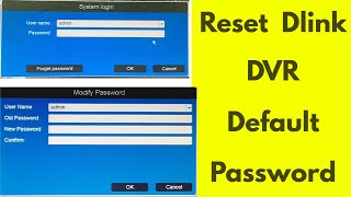 How to reset dlink dvr password  Change your d link dvr default password [upl. by Eatnwahs99]