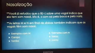 Nasalização O som nasal Revisão sobre til M e N [upl. by Hunfredo]